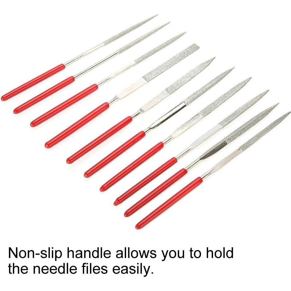 Juego de 10 Archivos de Aguja Salmue - Acero Premium 140x3mm