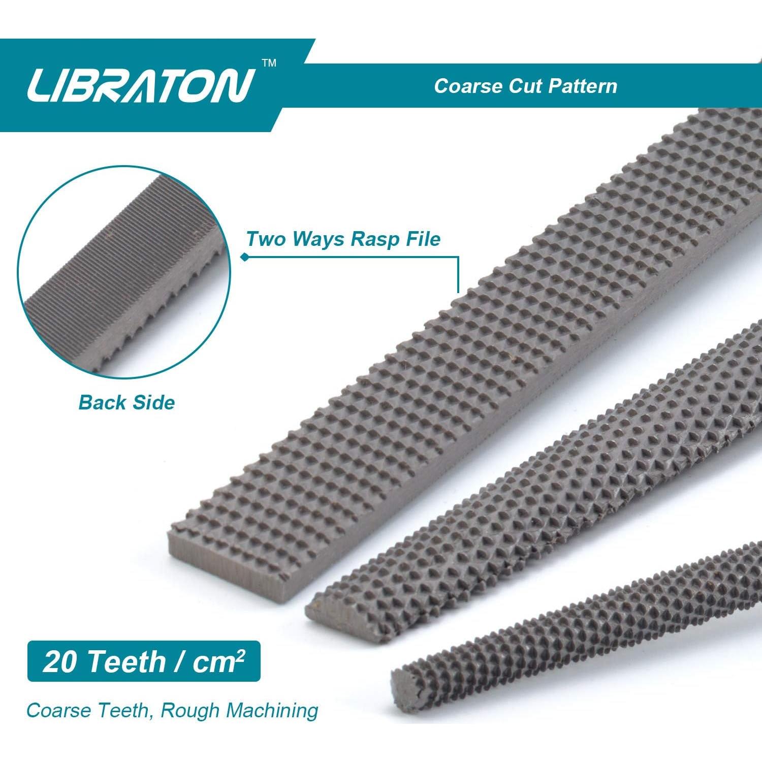 Juego de Raspas de Madera LIBRATON 3PCs con Papeles de Lija