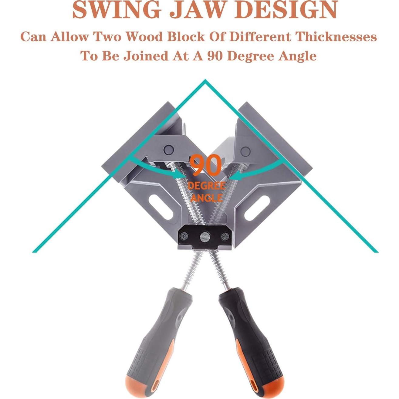 4 Piezas Abrazadera de Esquina WYQYQ 90 Grados Ajustable