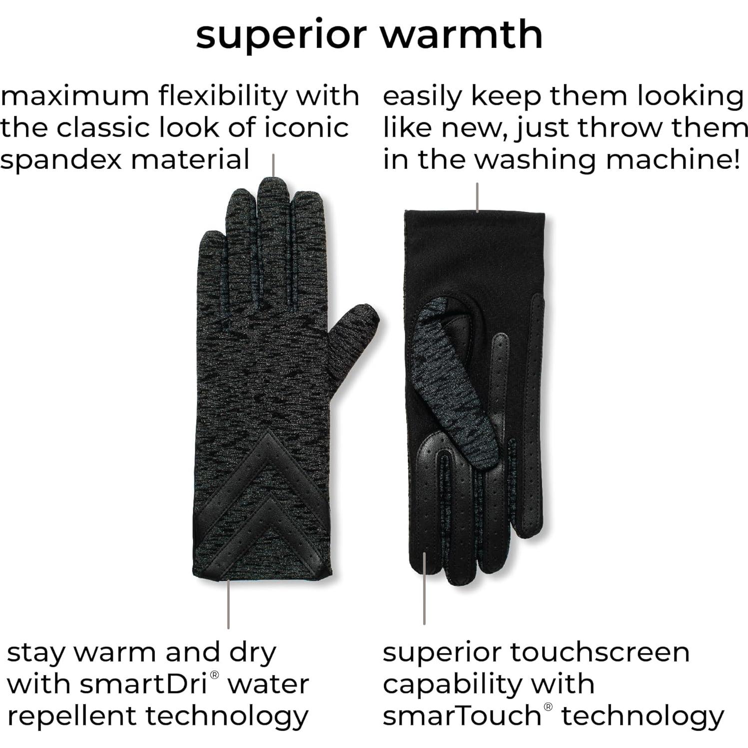 Guantes Isotoner para Mujeres con Forro Polar y SmarTouch