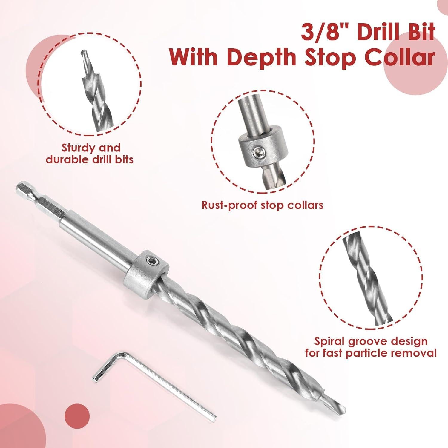 Kit Plantilla Agujeros Pocket TBVHOMM Aluminio Ajustable