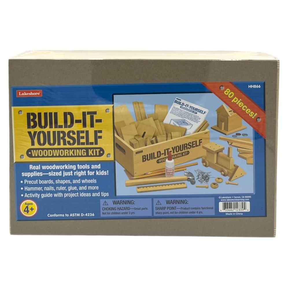 Kit de Carpintería Lakeshore 80 Piezas para Niños