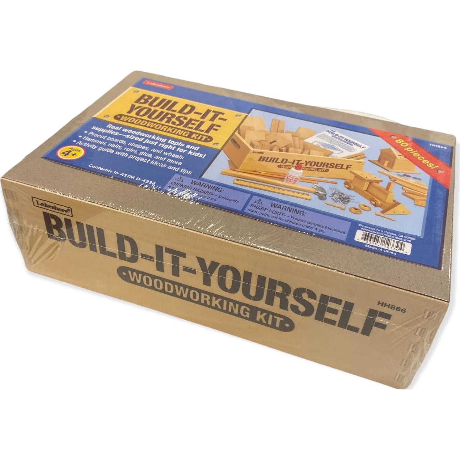 Kit de Carpintería Lakeshore 80 Piezas para Niños