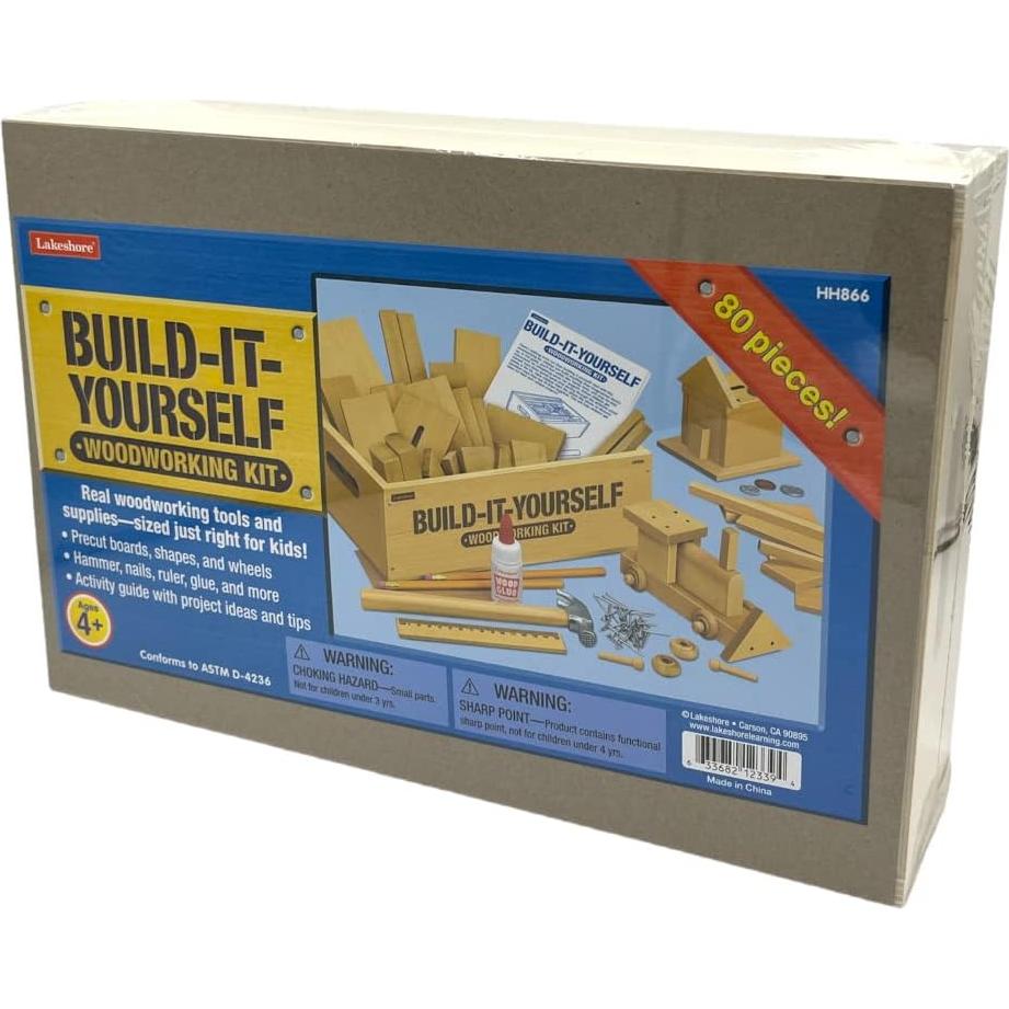 Kit de Carpintería Lakeshore 80 Piezas para Niños