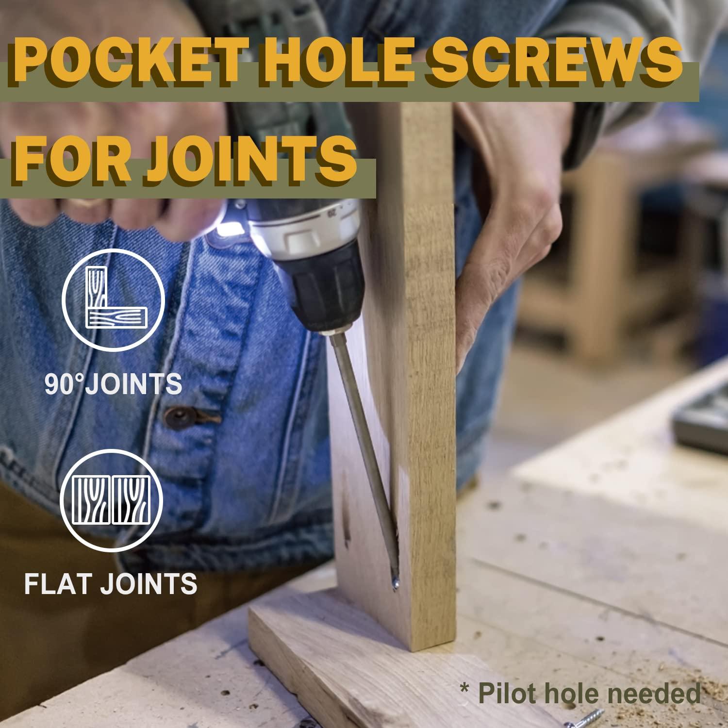 Kit de Tornillos de Agujero de Bolsillo LIONMAX 450PCS