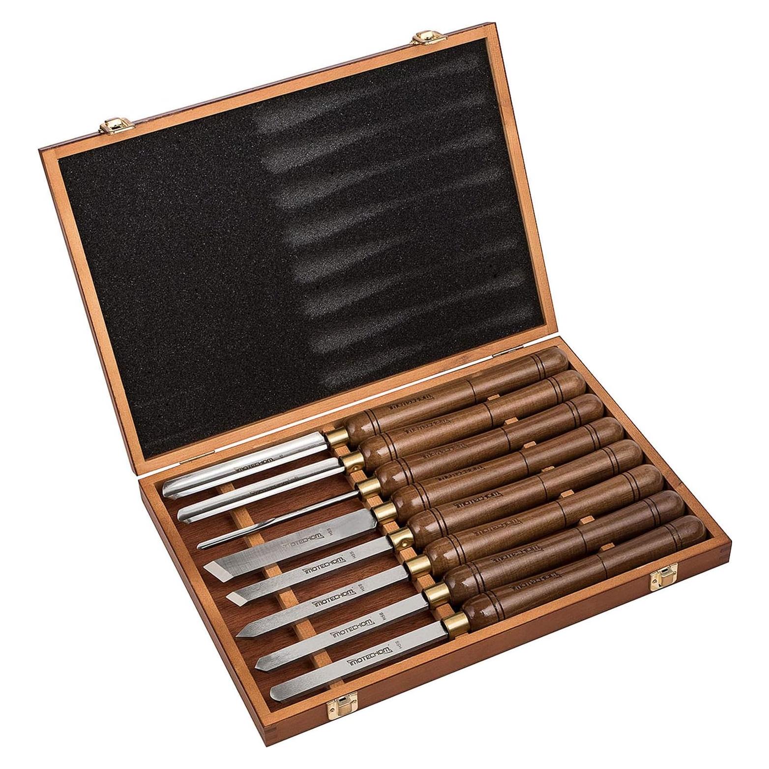 Juego de 8 Herramientas de Torneado HSS IMOTECHOM con Caja