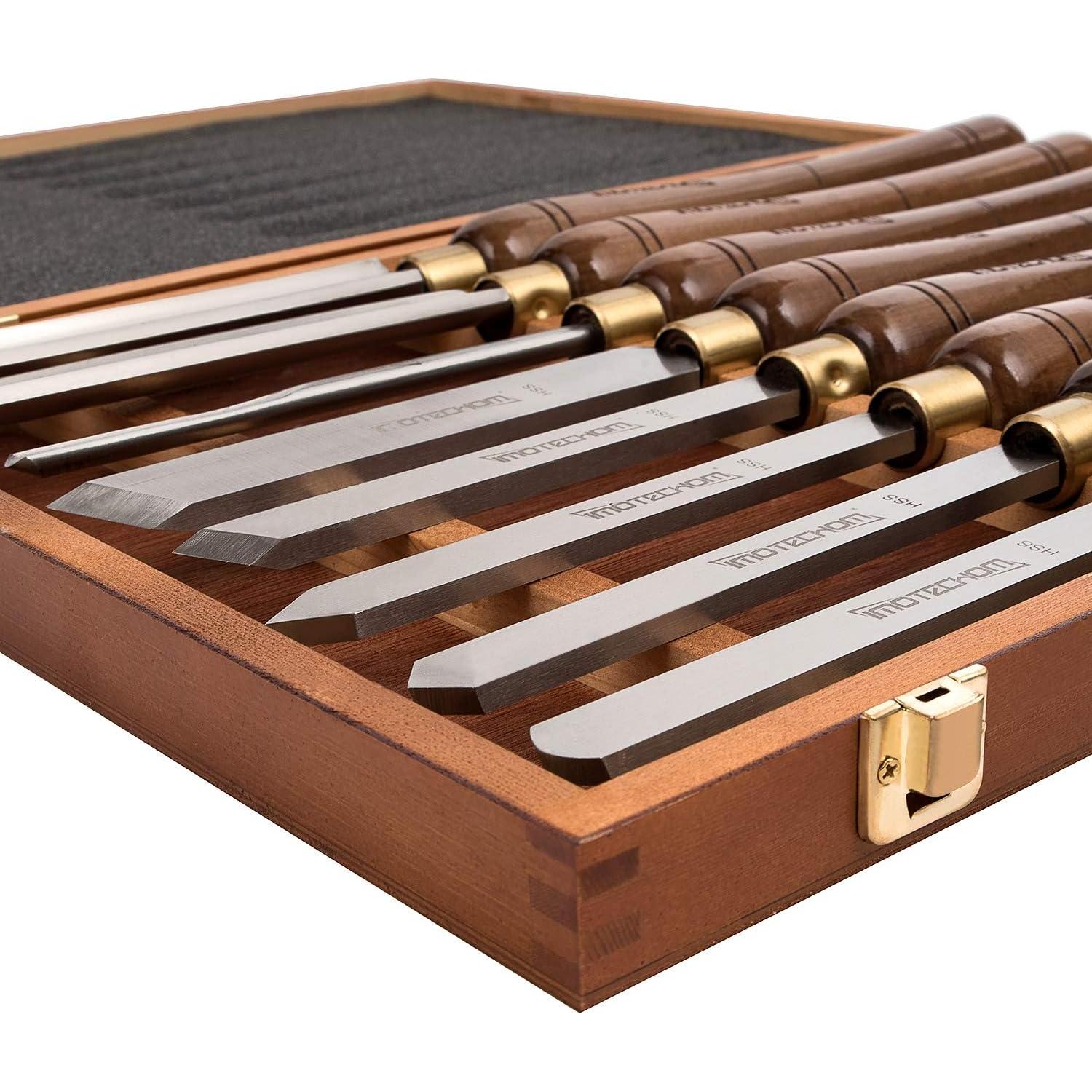 Juego de 8 Herramientas de Torneado HSS IMOTECHOM con Caja