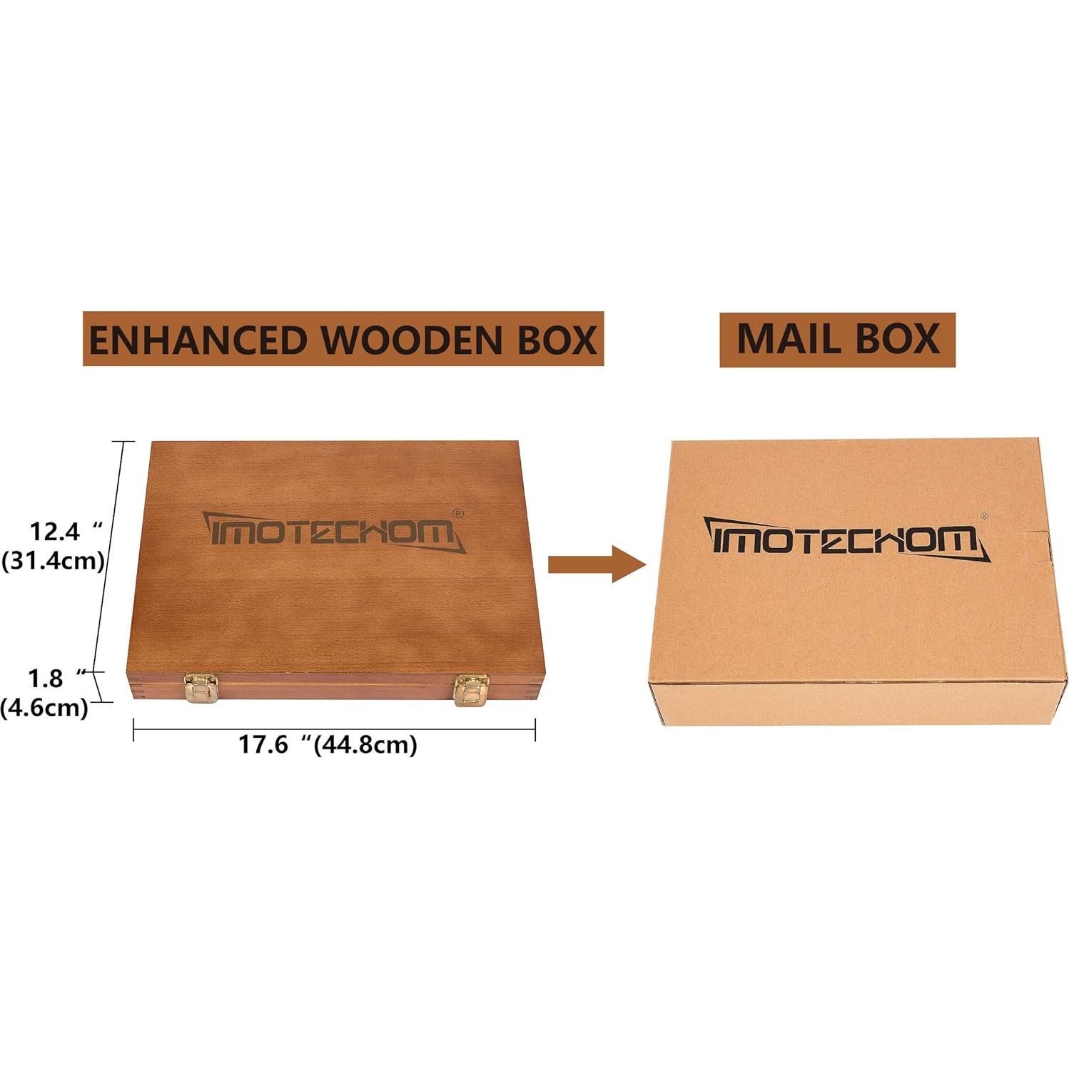 Juego de 8 Herramientas de Torneado HSS IMOTECHOM con Caja
