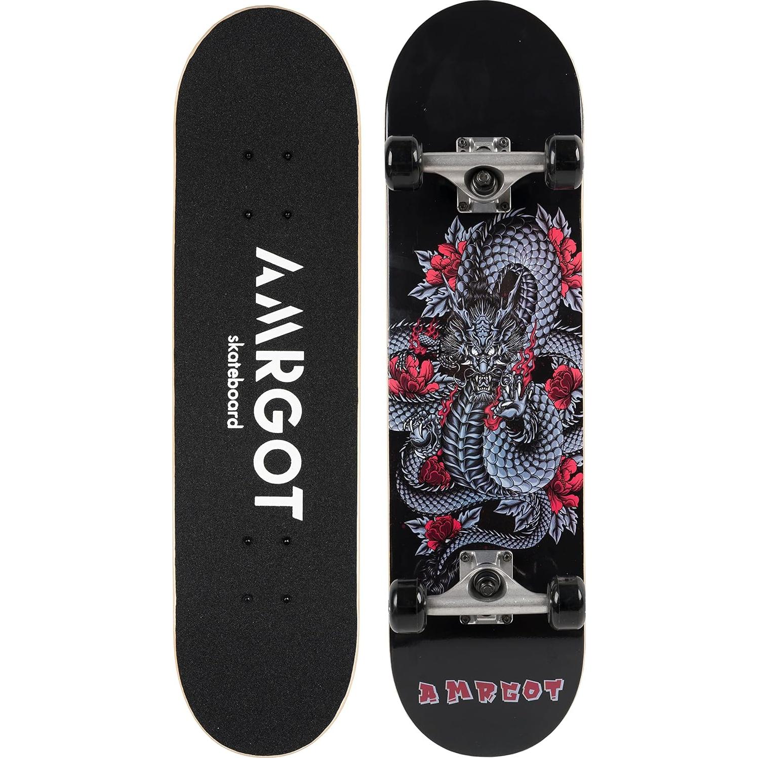 Patineta Amrgot 31x10 cm para Principiantes Dragón