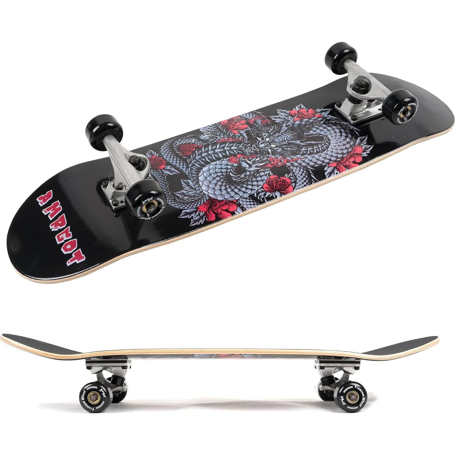 Patineta Amrgot 31x10 cm para Principiantes Dragón