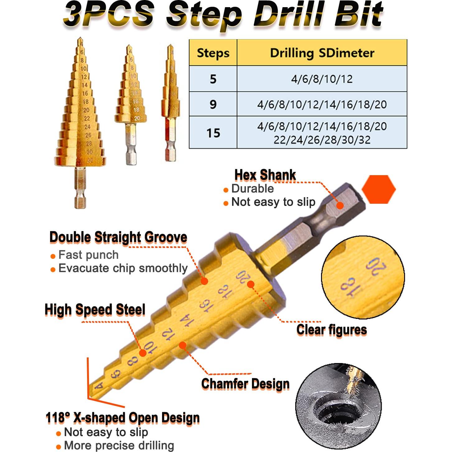 Kit de Herramientas de Perforación Rocaris 39 Piezas