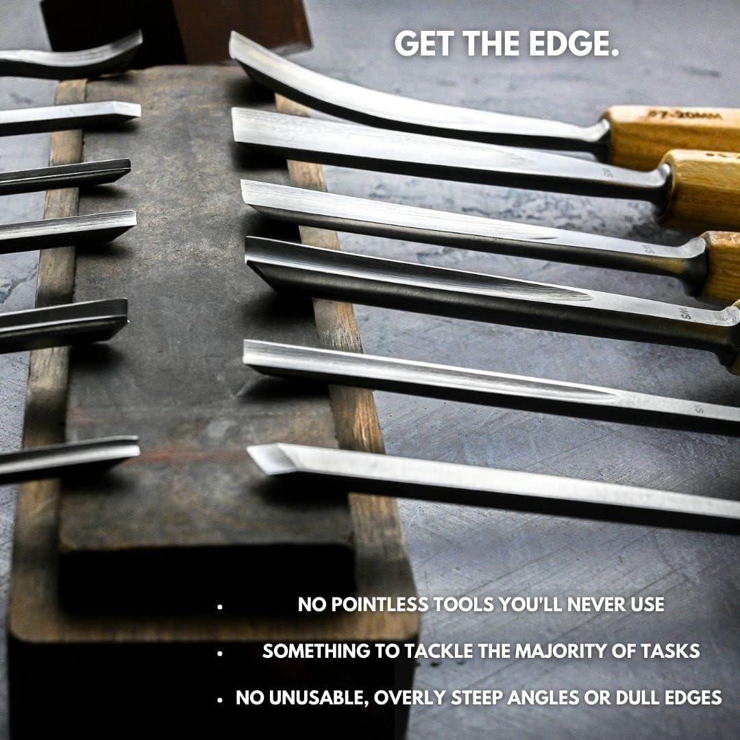 Juego de 12 Cinceles de Madera Winckelsteel - Alta Calidad