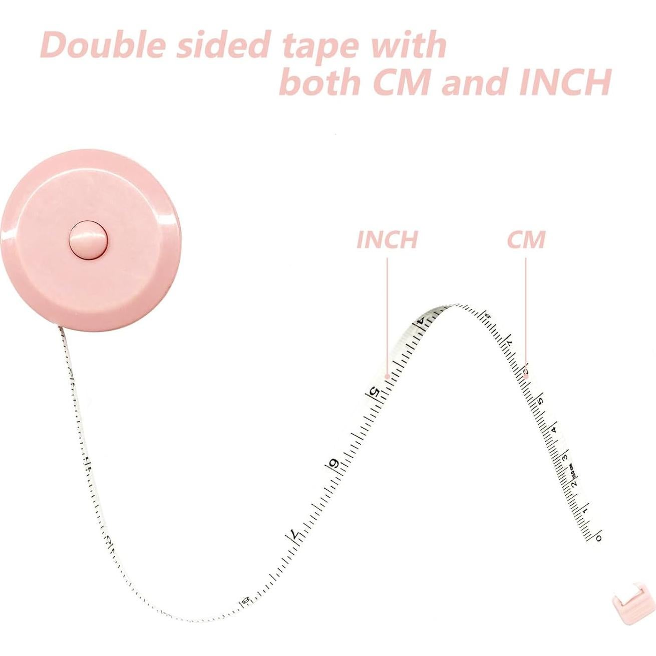 Cinta Métrica Retráctil GDMINLO 3 Piezas 150 cm Costura