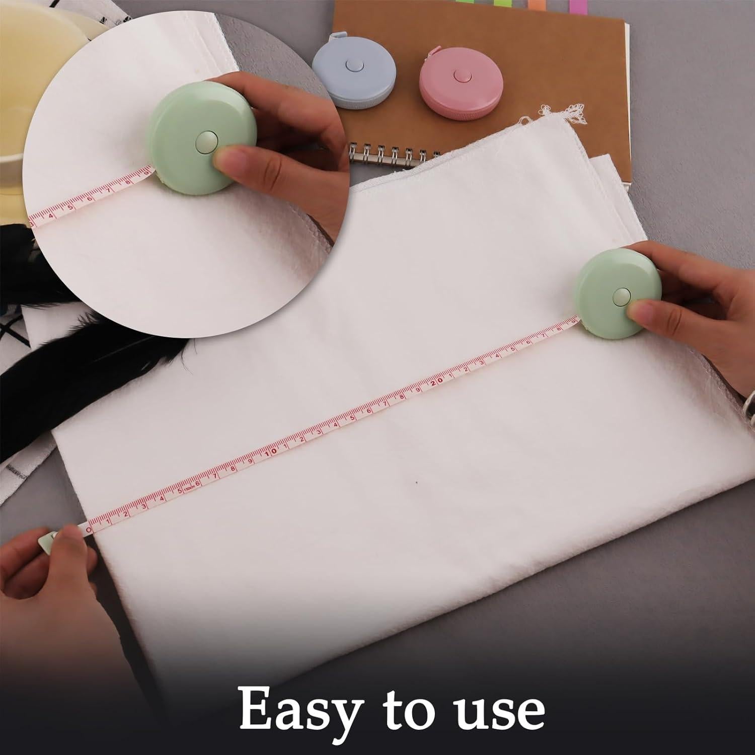 Cinta Métrica Retráctil GDMINLO 3 Piezas 150 cm Costura