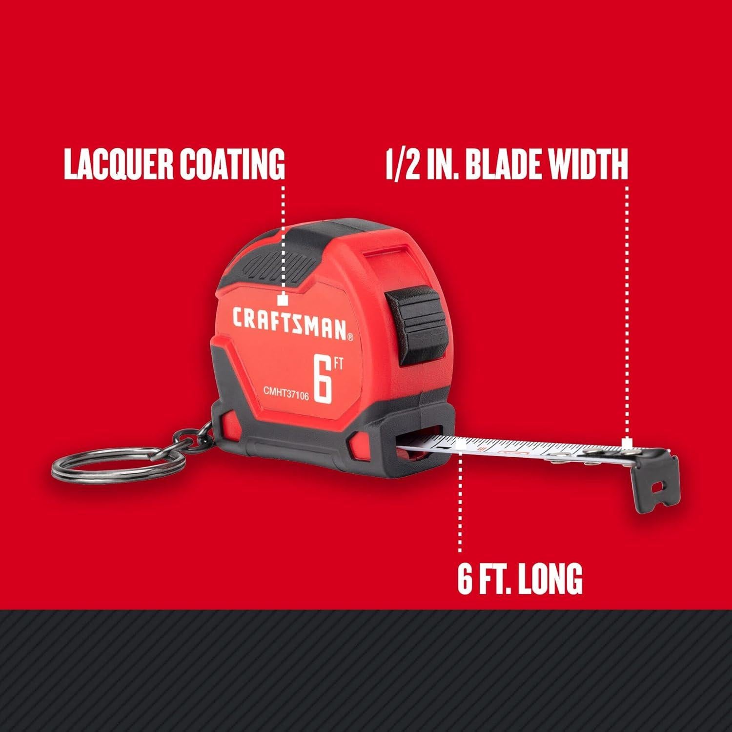 Cinta Métrica de Llavero CRAFTSMAN 1.83 m con Goma