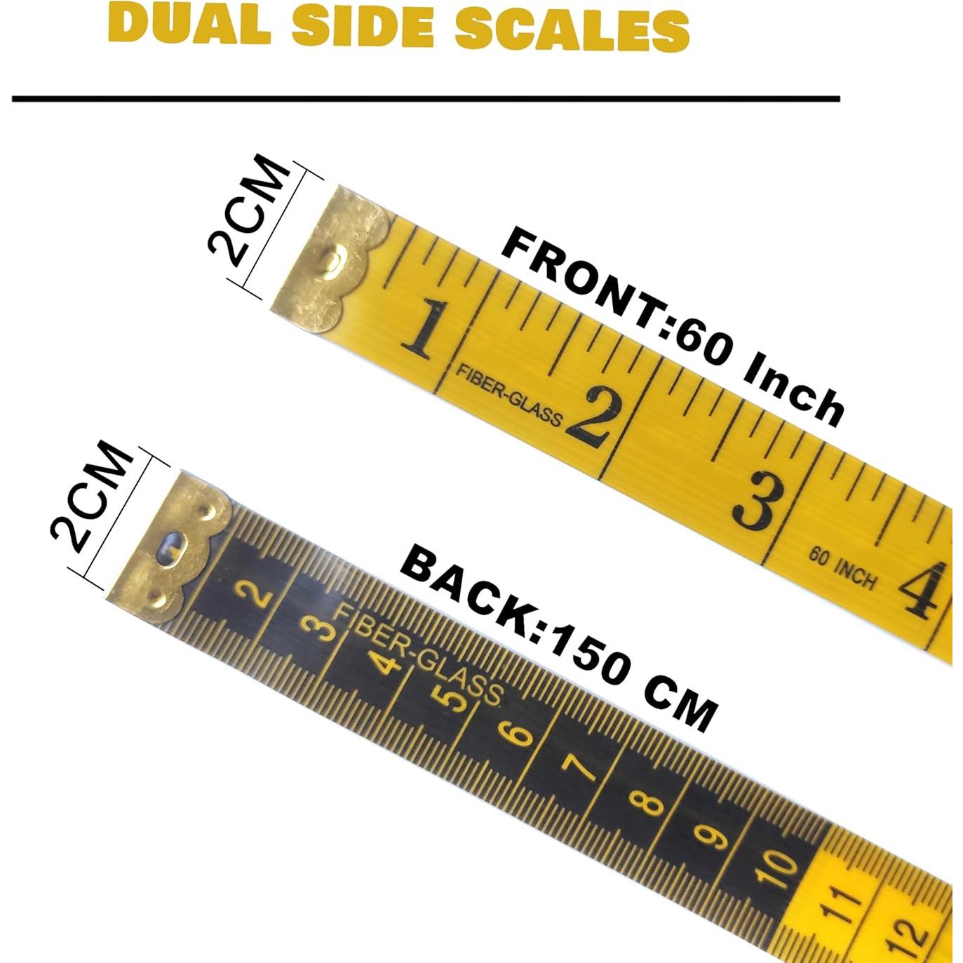 Cinta Métrica STAMI PLET 3 Paquetes 150 cm Doble Escala
