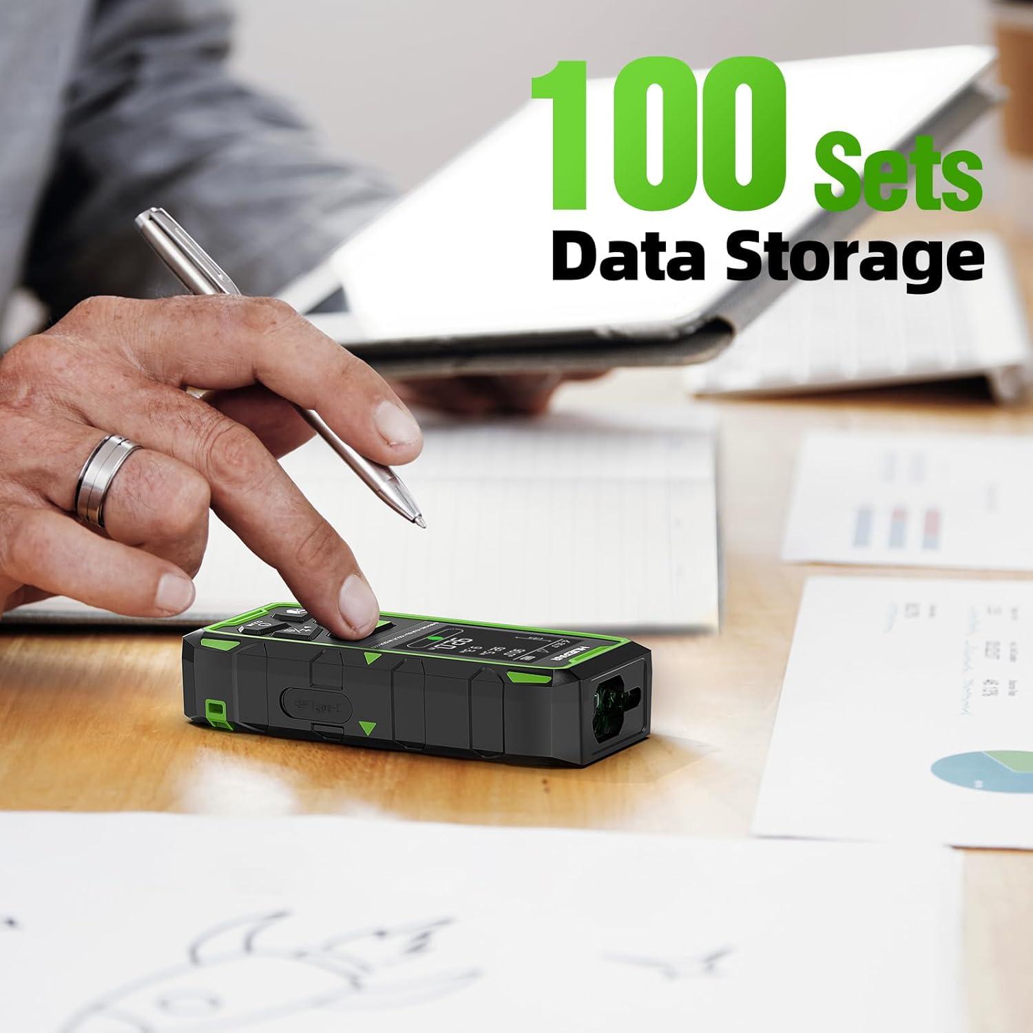 Medidor de Distancia Láser Huepar BLM-100 200M Doble Cabeza