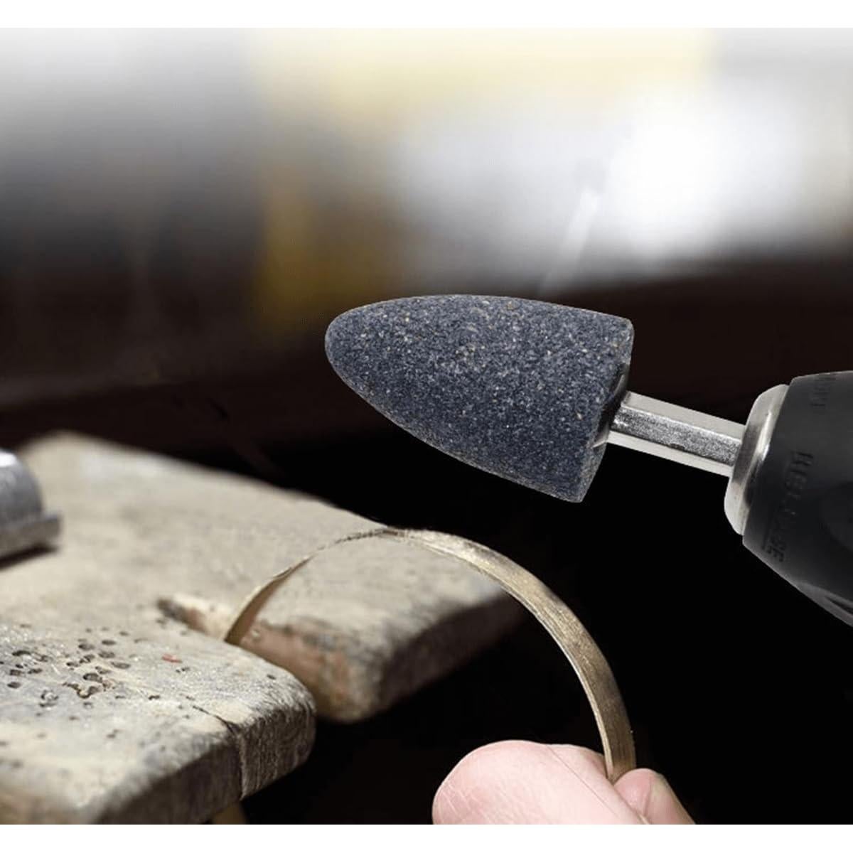 Muela Cono 30mm dophee 10 Piezas Óxido de Aluminio