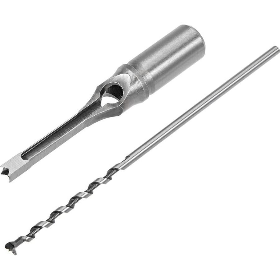 Broca Cuadrada uxcell 6.35mm Acero Alto Carbono 160mm