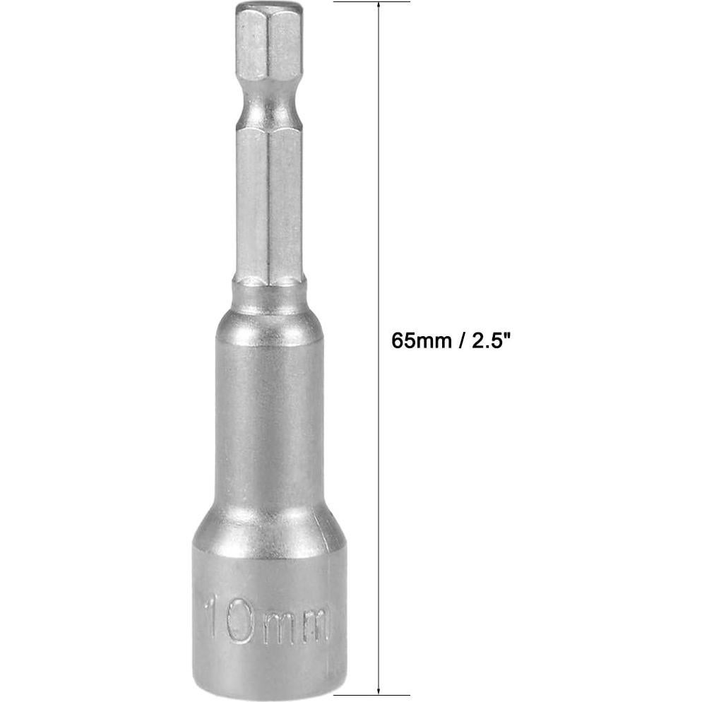 Destornillador Magnético 10mm uxcell 2 Pcs 65mm Acero