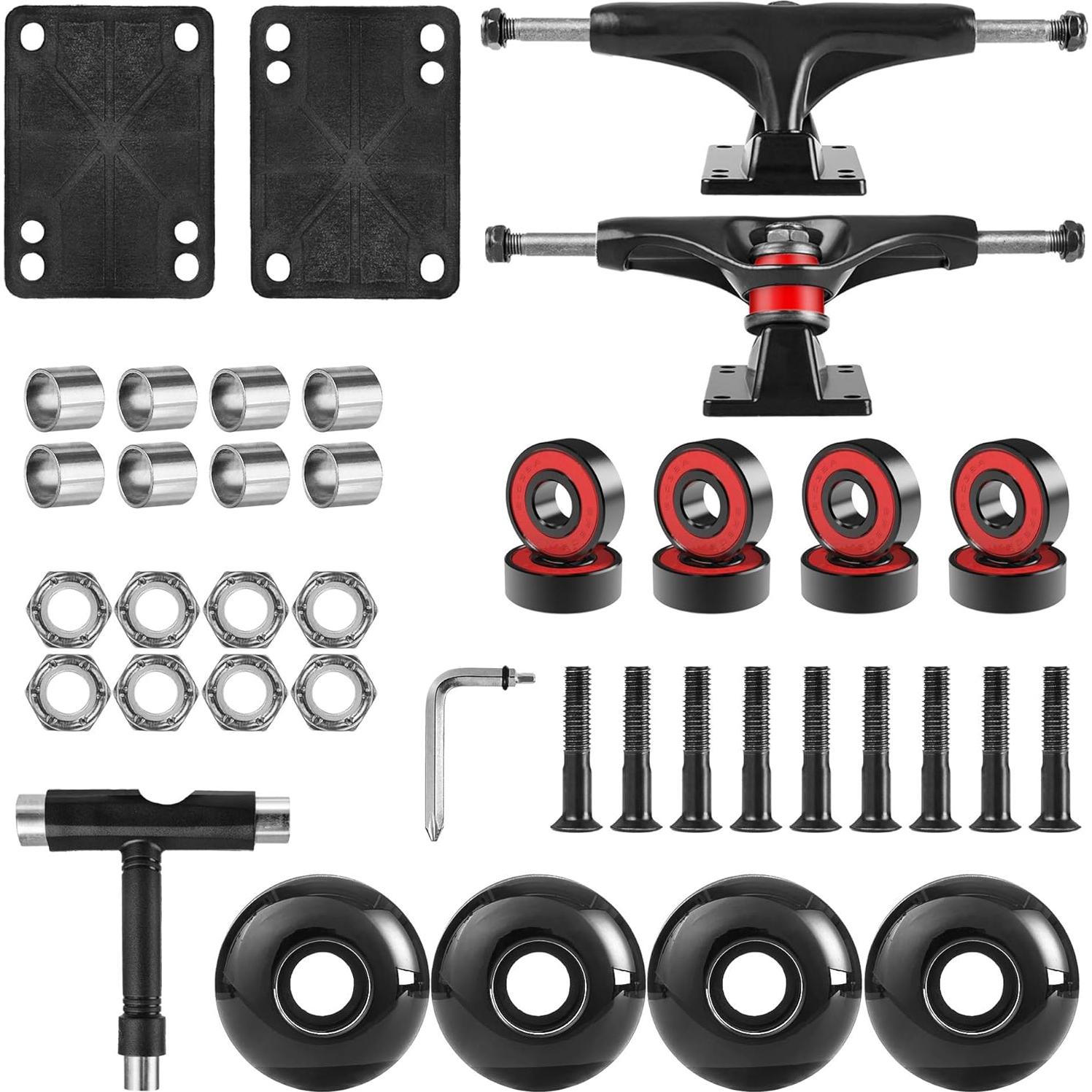 Juego de Skateboard AXDT Ejes y Ruedas 52mm y 60mm