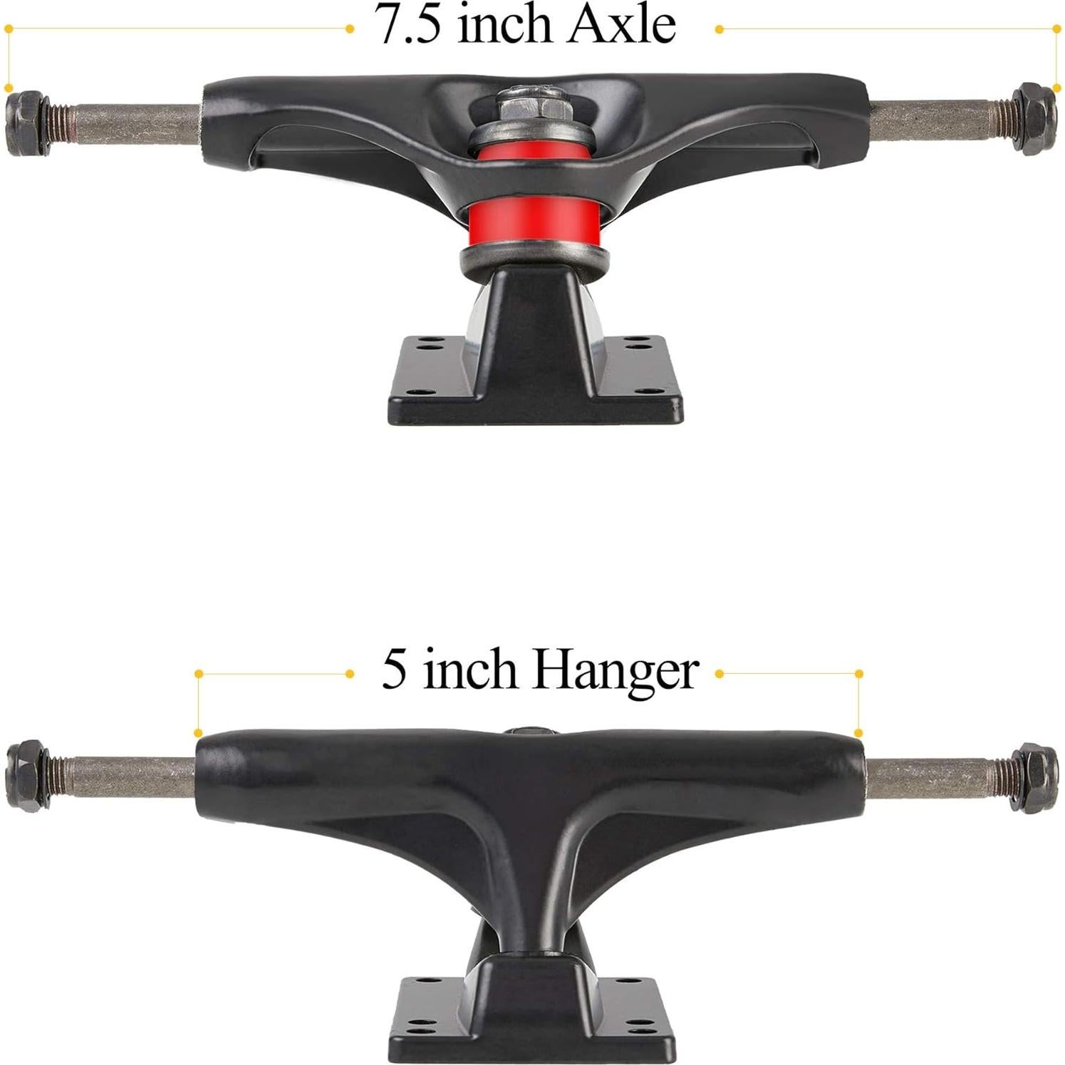 Juego de Skateboard AXDT Ejes y Ruedas 52mm y 60mm