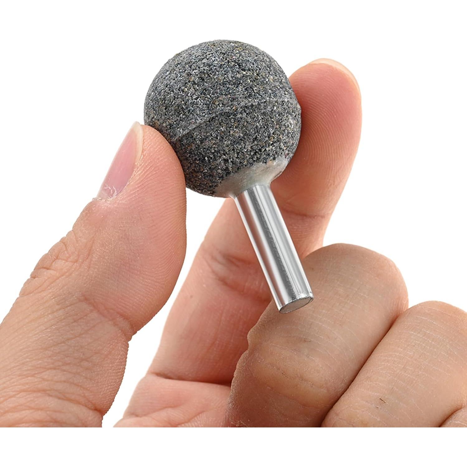 10 Piezas Piedras Abrasivas Dophee 6.35mm para Molienda