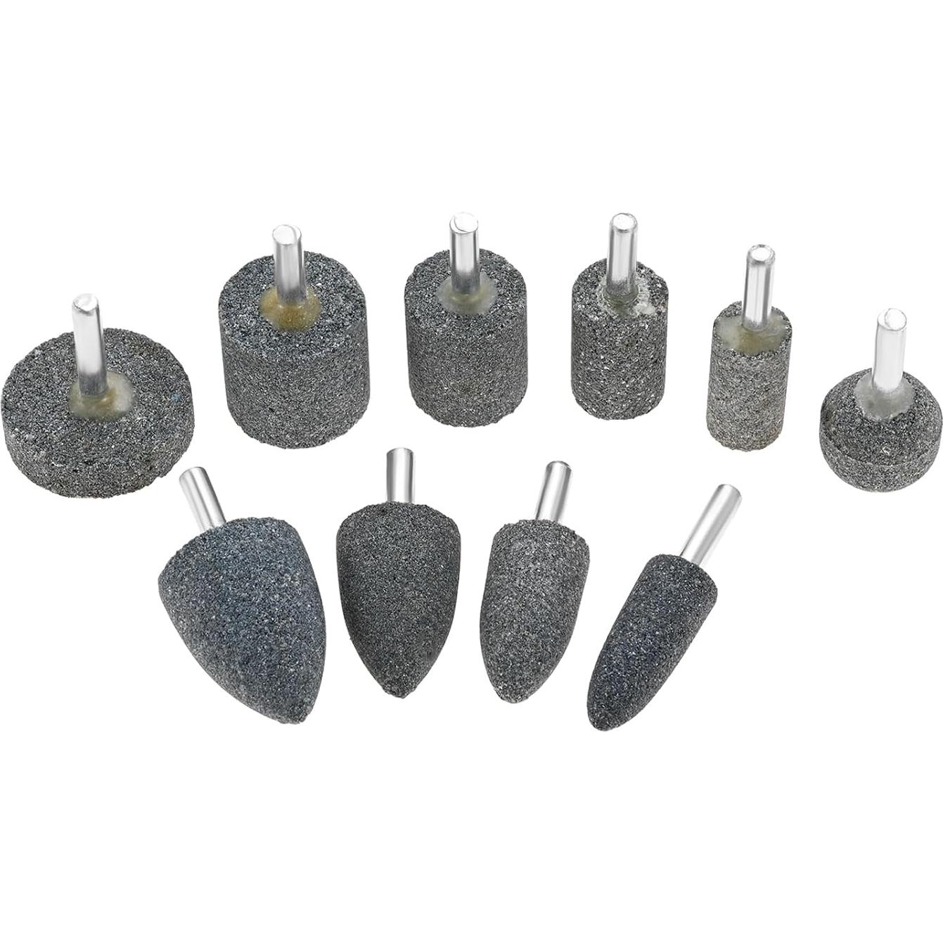 10 Piezas Piedras Abrasivas Dophee 6.35mm para Molienda