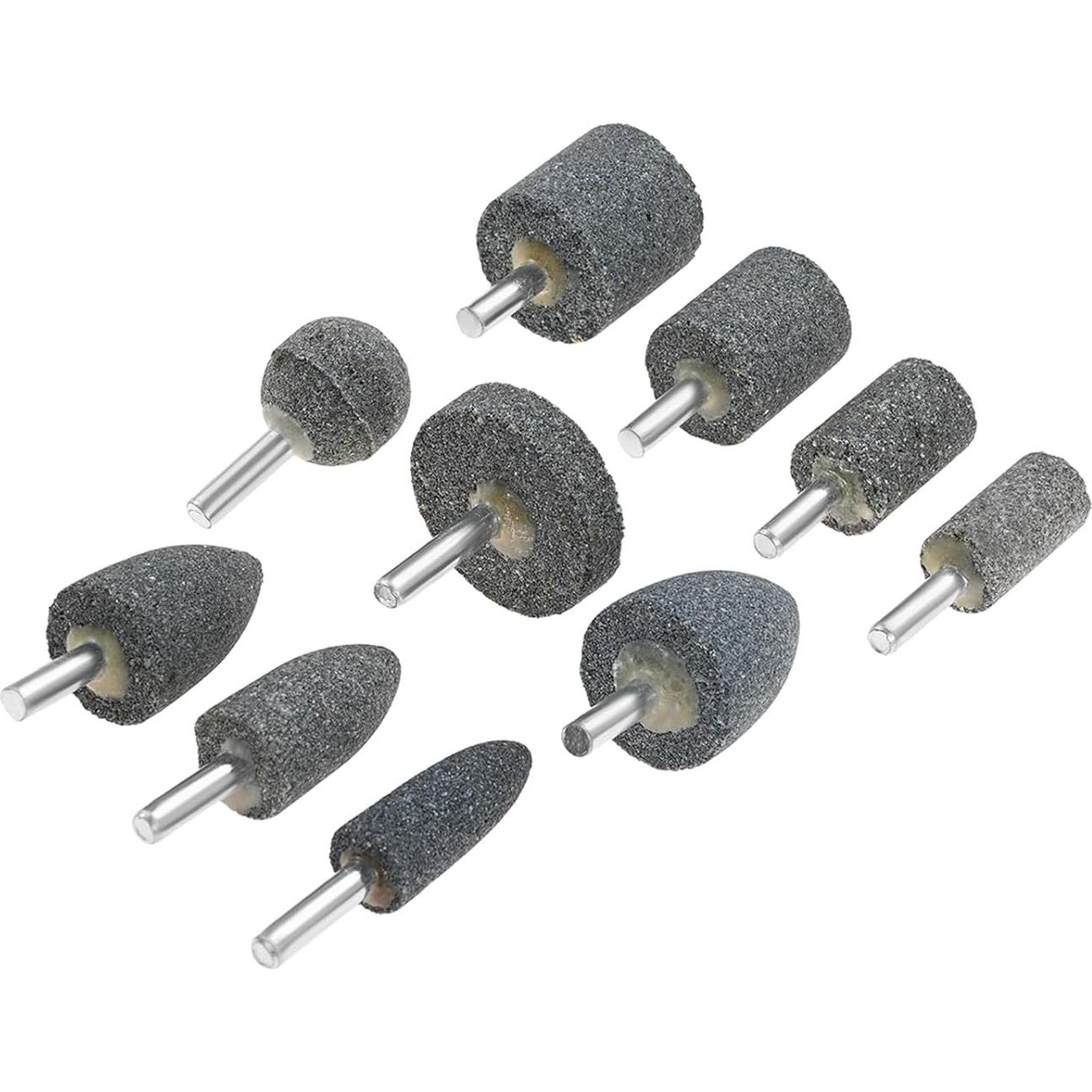 10 Piezas Piedras Abrasivas Dophee 6.35mm para Molienda