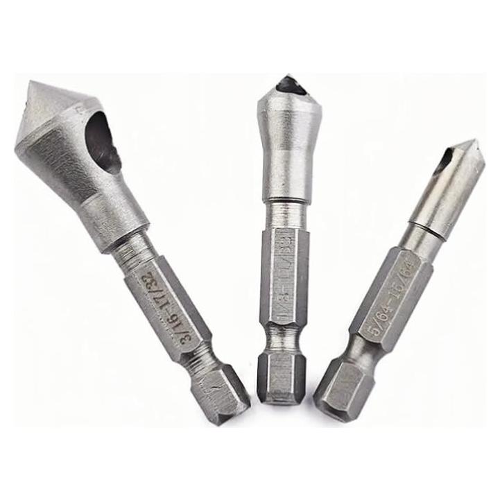 Juego de 3 brocas avellanado Socoje HSS 5-6-8 mm