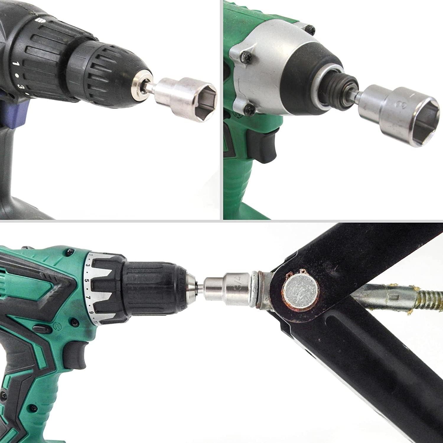 Utoolmart 2 Pcs Cambiador Rápido Hexagonal 8mm 80mm