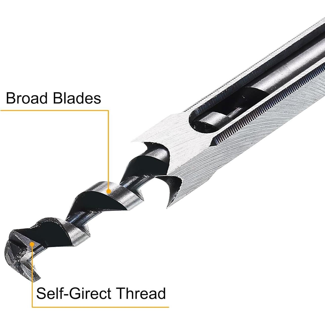 Broca Cuadrada 12.7mm uxcell Acero Alta Velocidad Carpintería