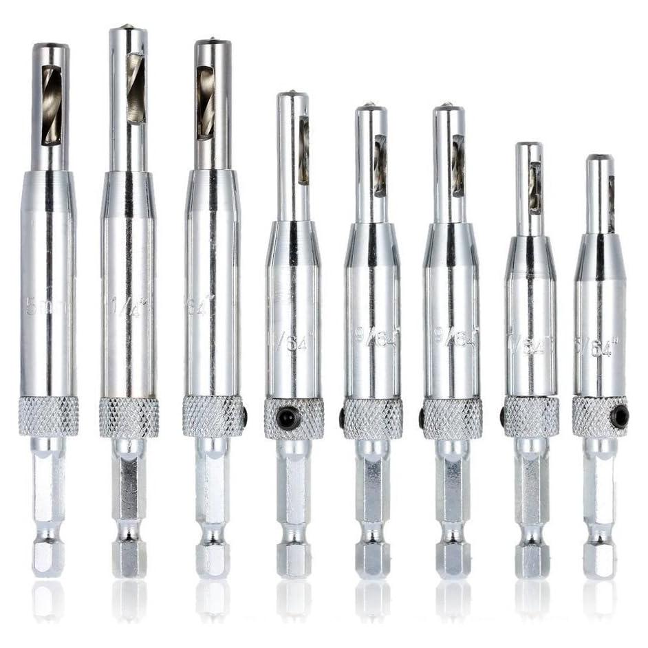 Juego de 8 Brocas Centradoras AFUNTA para Perforadora