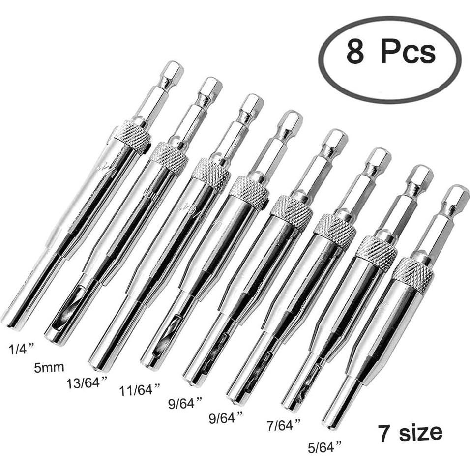 Juego de 8 Brocas Centradoras AFUNTA para Perforadora