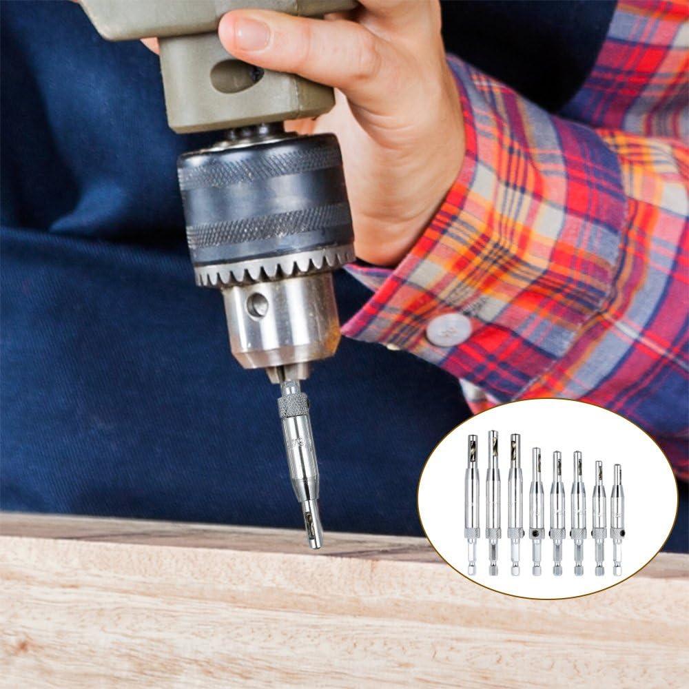 Juego de 8 Brocas Centradoras AFUNTA para Perforadora