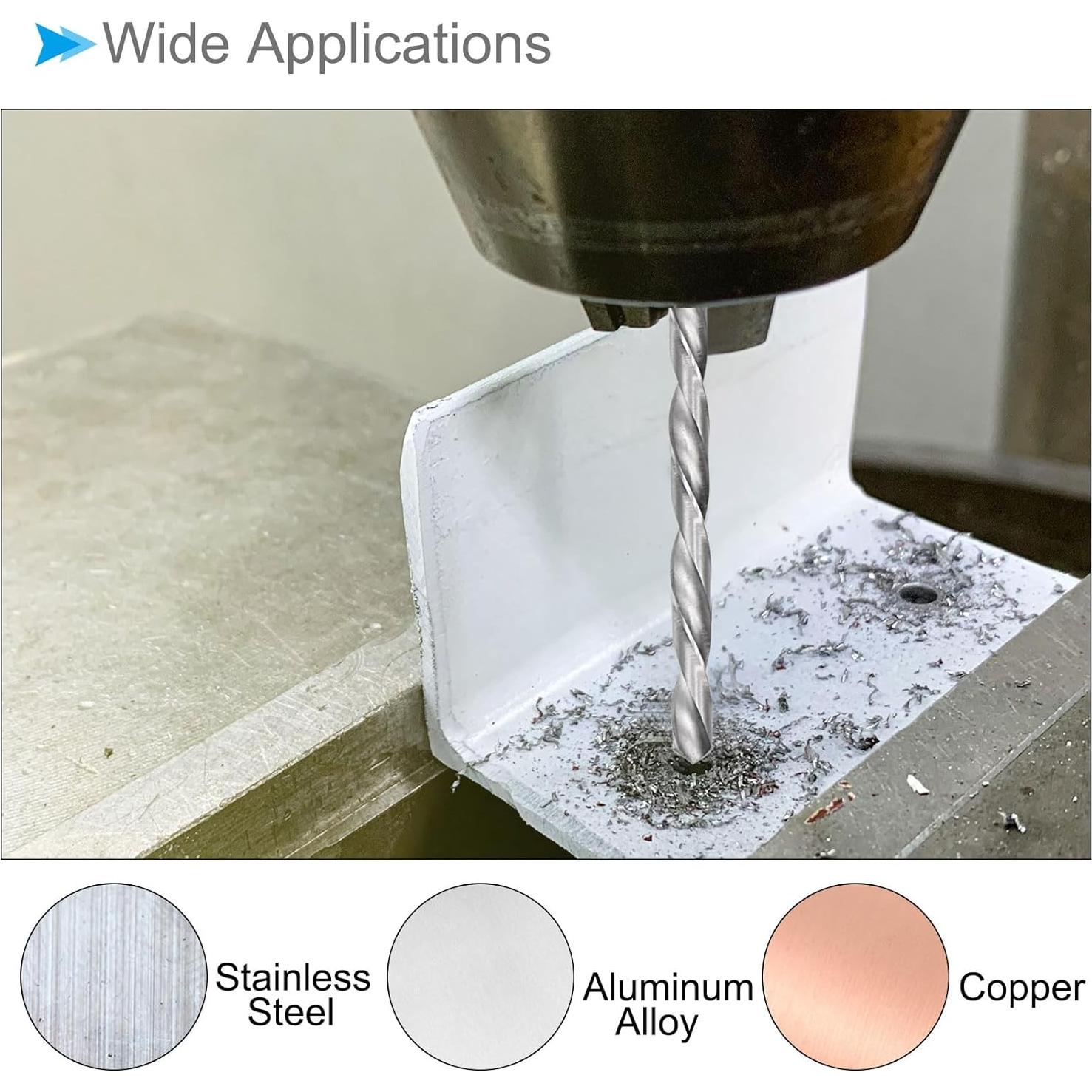 Brocas de Acero Rápido CoCud 5.1mm 85mm 2 Piezas