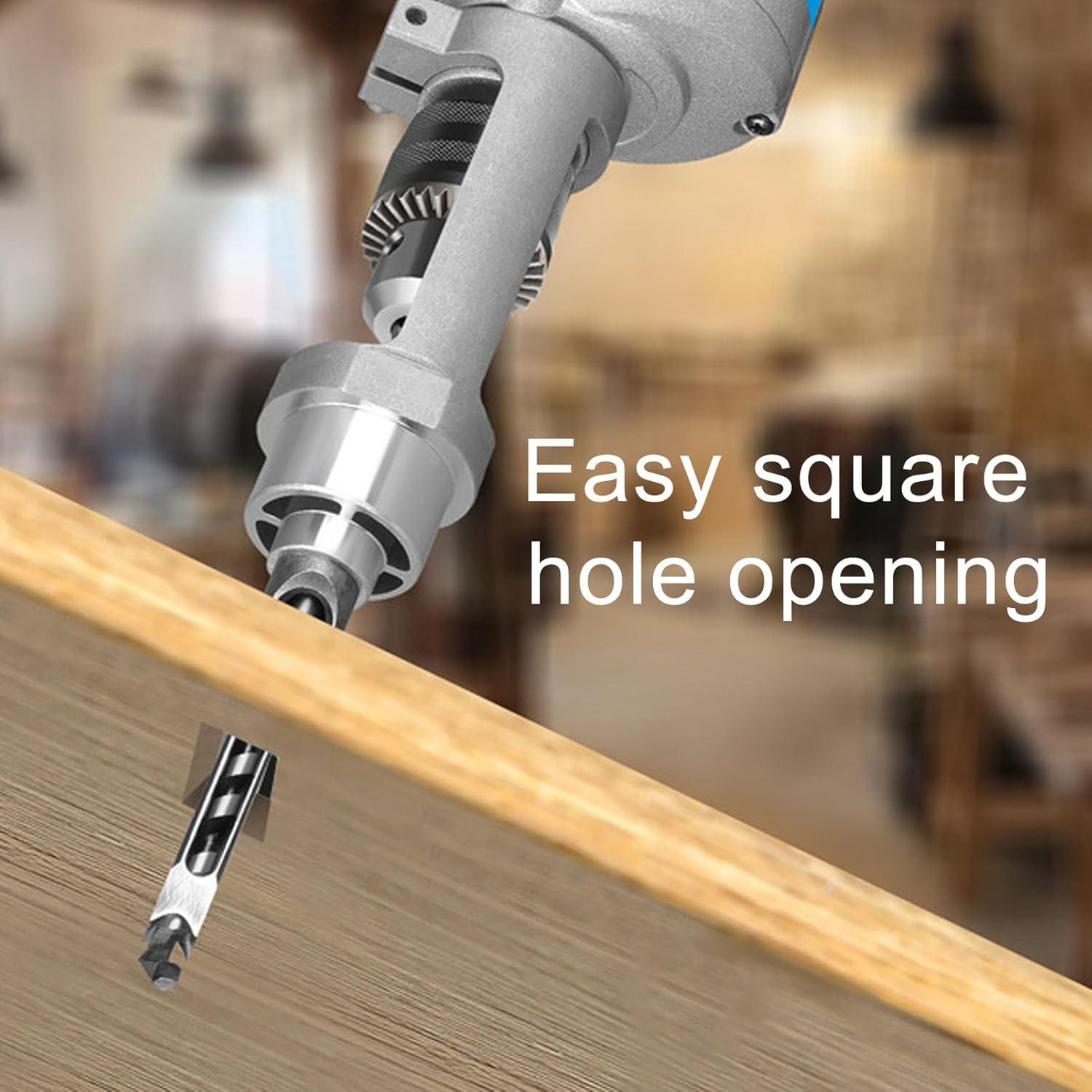 Adaptador de Broca Eujgoov para Agujeros Cuadrados 19mm