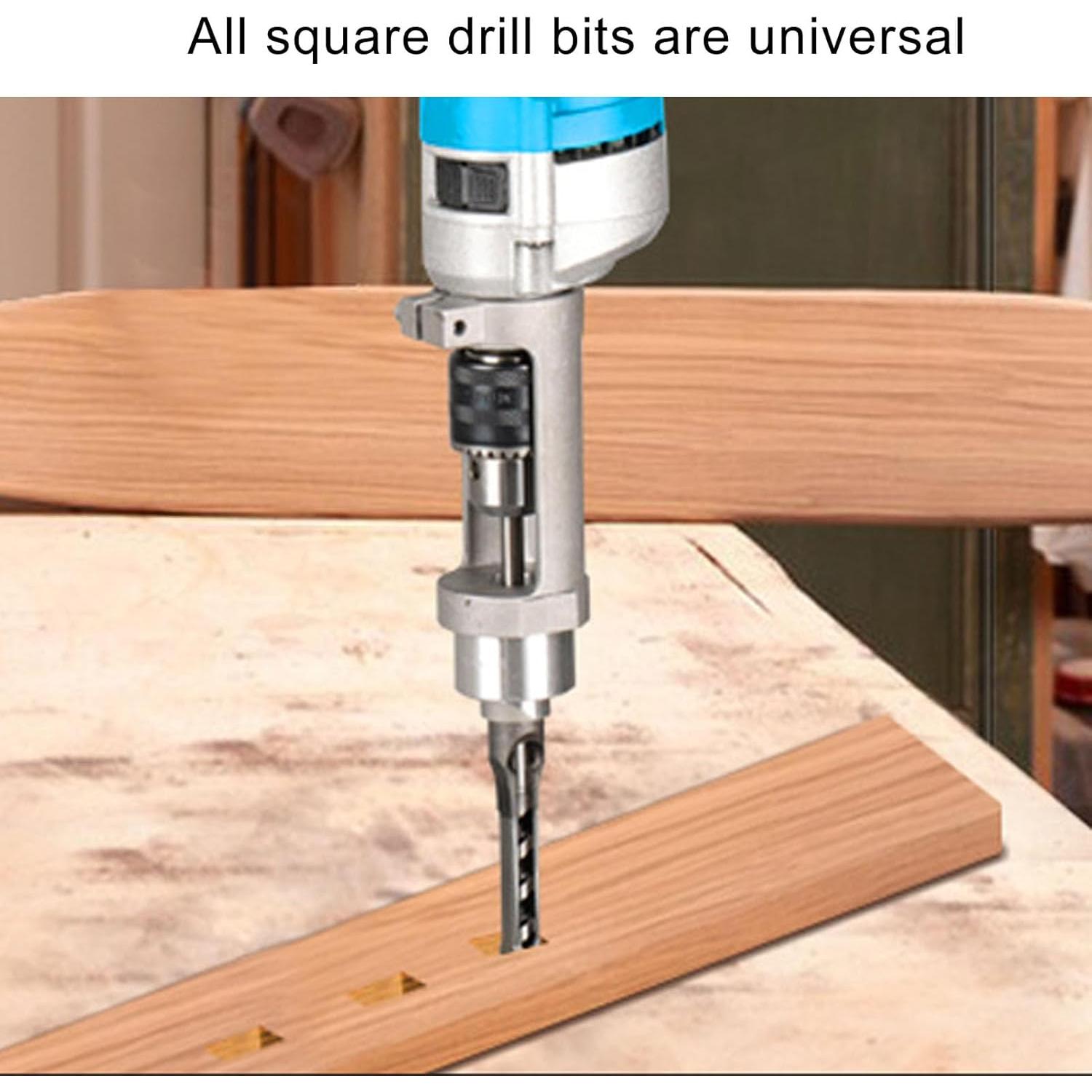 Adaptador de Broca Eujgoov para Agujeros Cuadrados 19mm