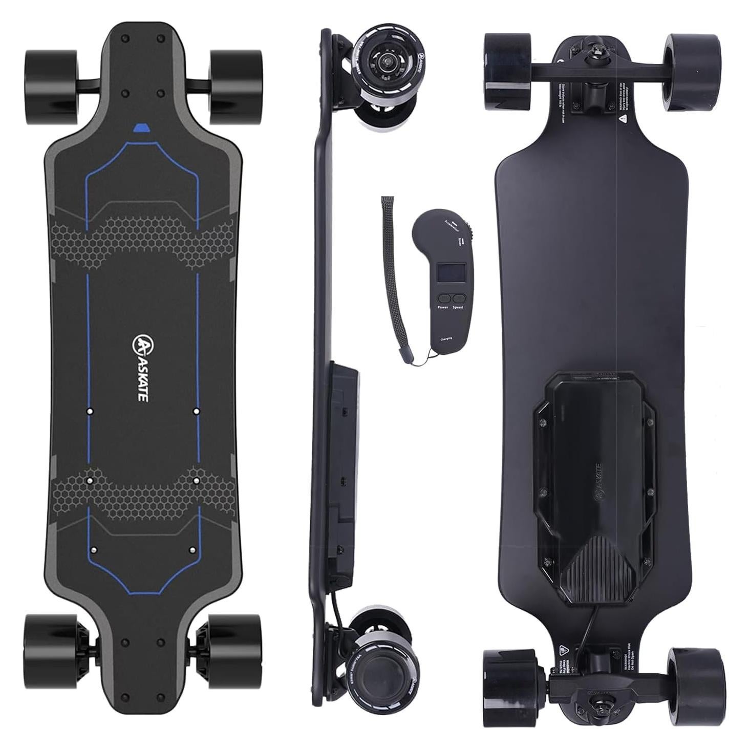 Patineta Eléctrica ASKATE A1 27,36 km 350W para Principiantes