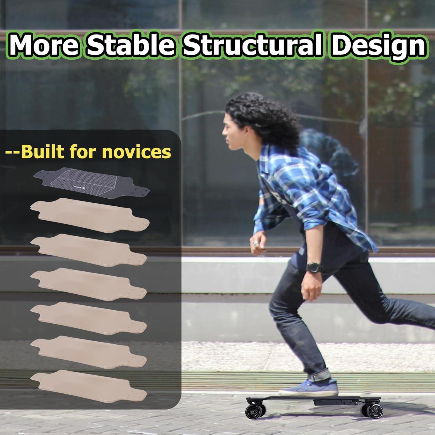 Patineta Eléctrica ASKATE A1 27,36 km 350W para Principiantes