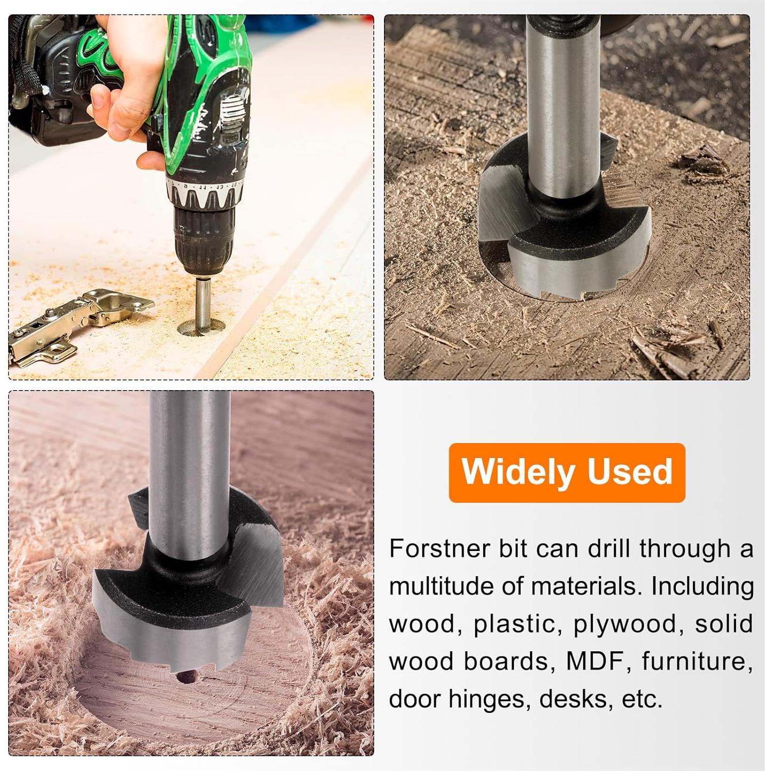 Bit de Forstner HARFINGTON 22mm Acero Multi-Diente Hexagonal