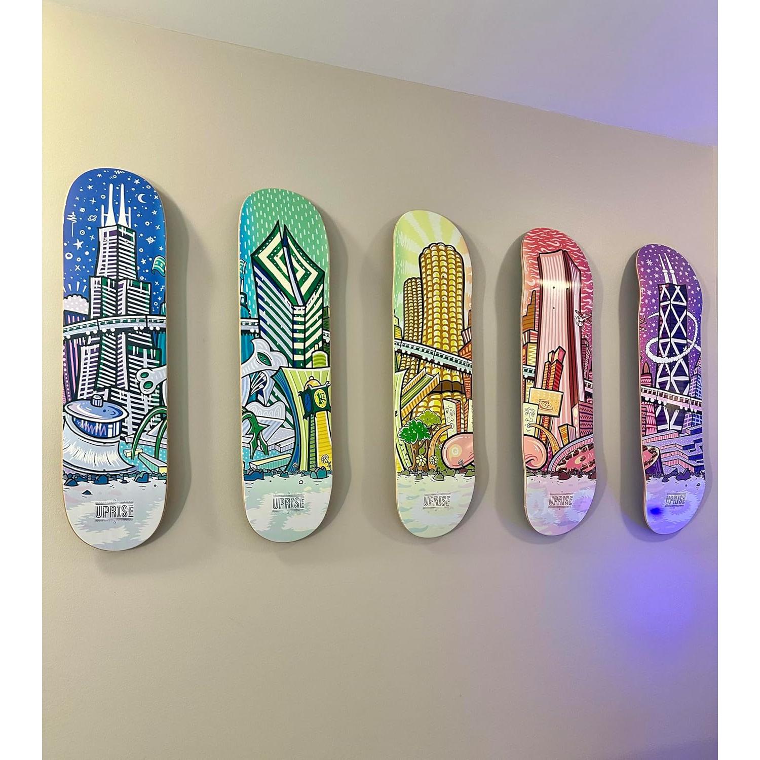 Soporte para Tabla de Skate Hella Hangers - Transparente, Flotante