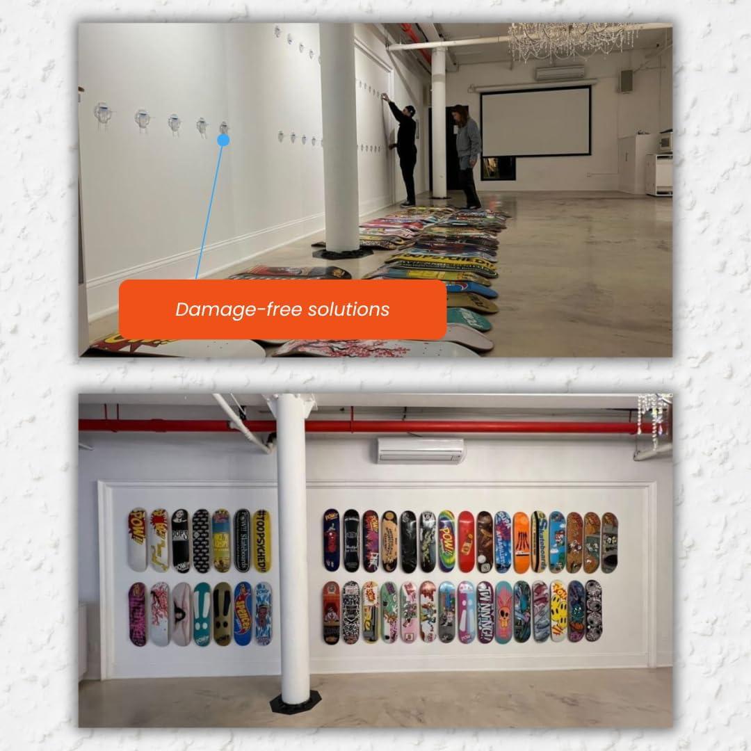 Soporte para Tabla de Skate Hella Hangers - Transparente, Flotante