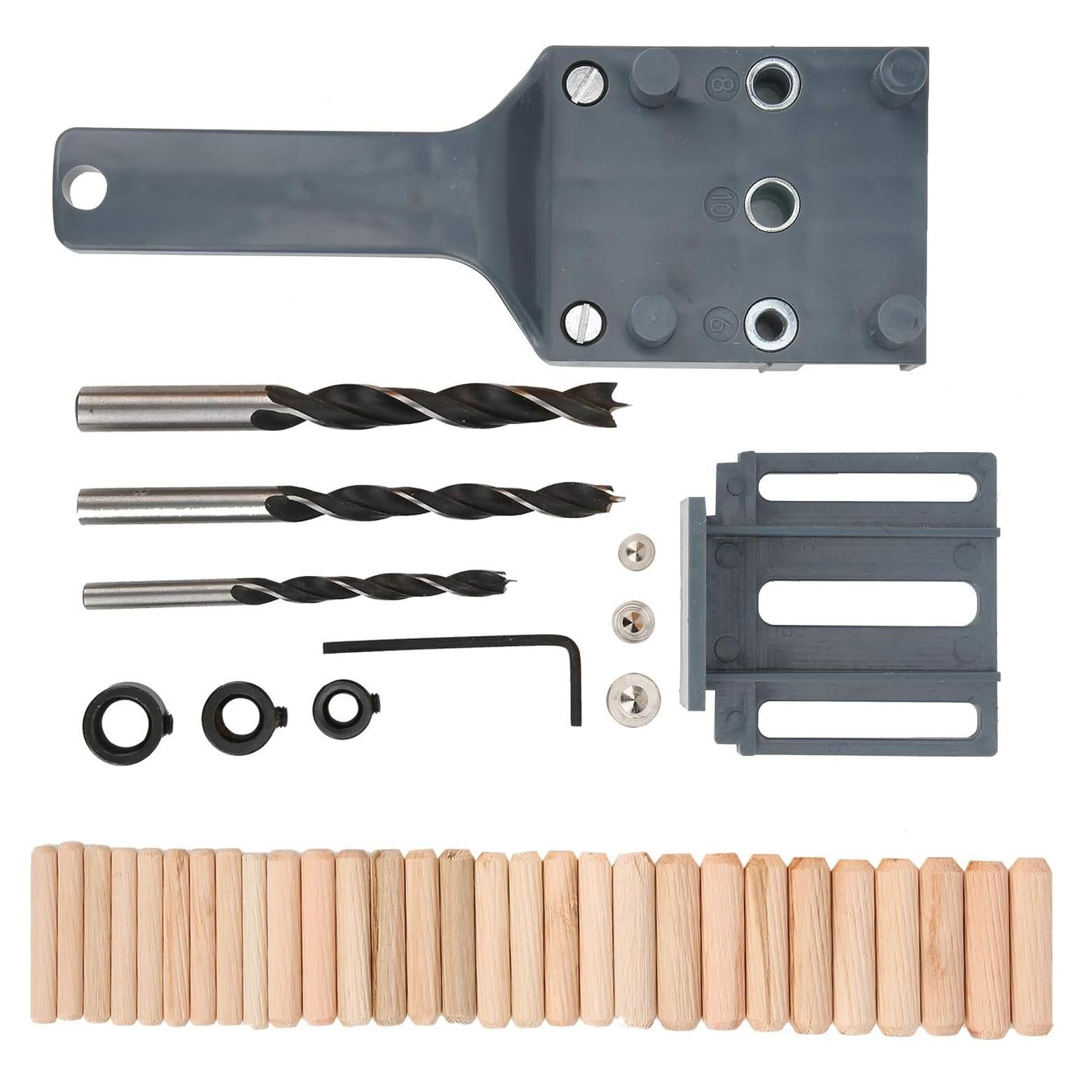 Kit de Plantilla de Dowel Leopacat 6mm 8mm 10mm Gris