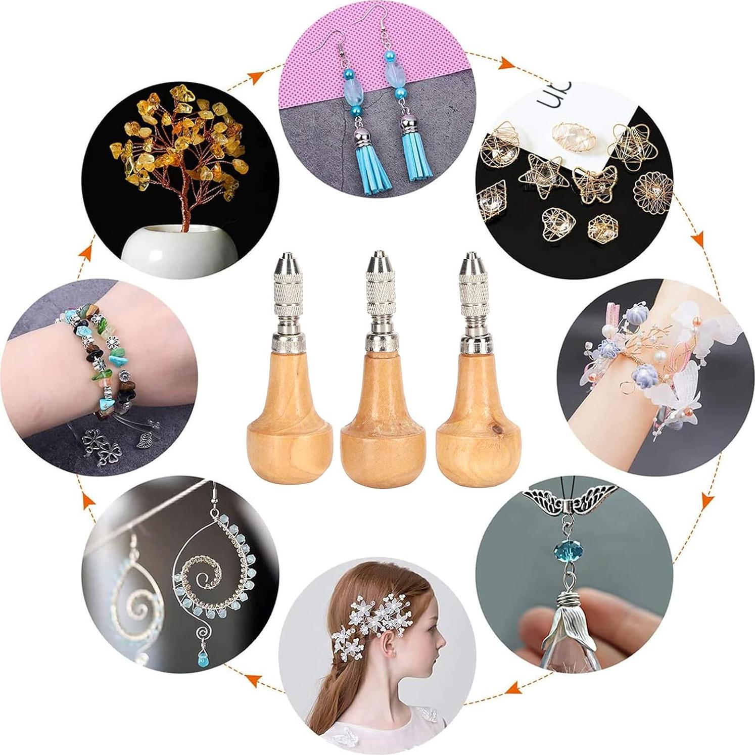 Juego de 3 Pinzas Pssopp para Joyería con Mango Ergonómico