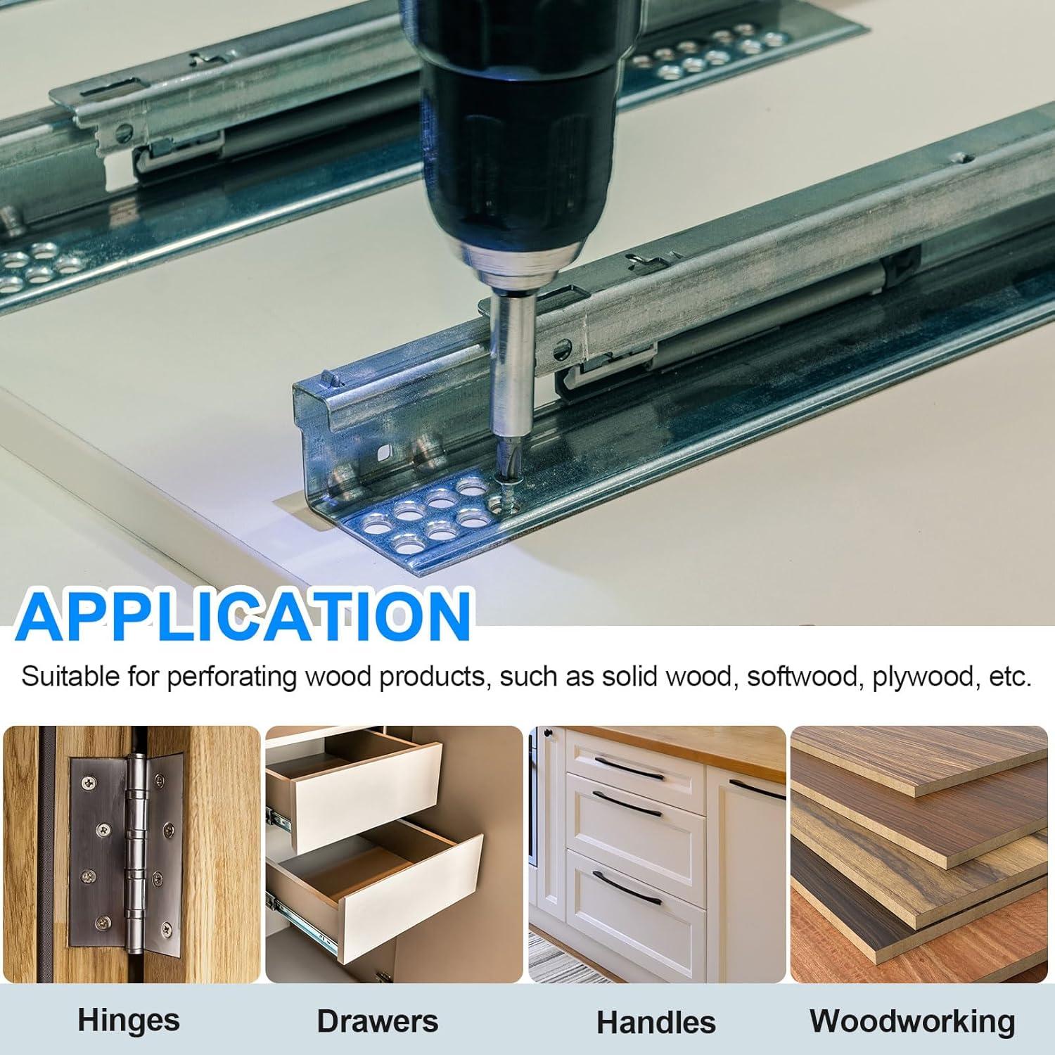 Juego de 22 Brocas de Centrado Automático HARFINGTON 1,98-6,35 mm