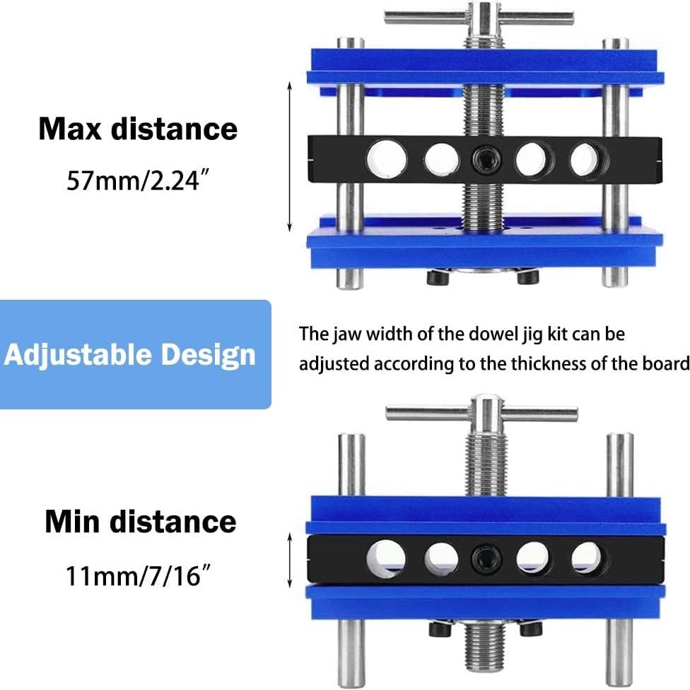 Juego de Plantilla de Perforación Dowel ANPTGHT 5 tamaños