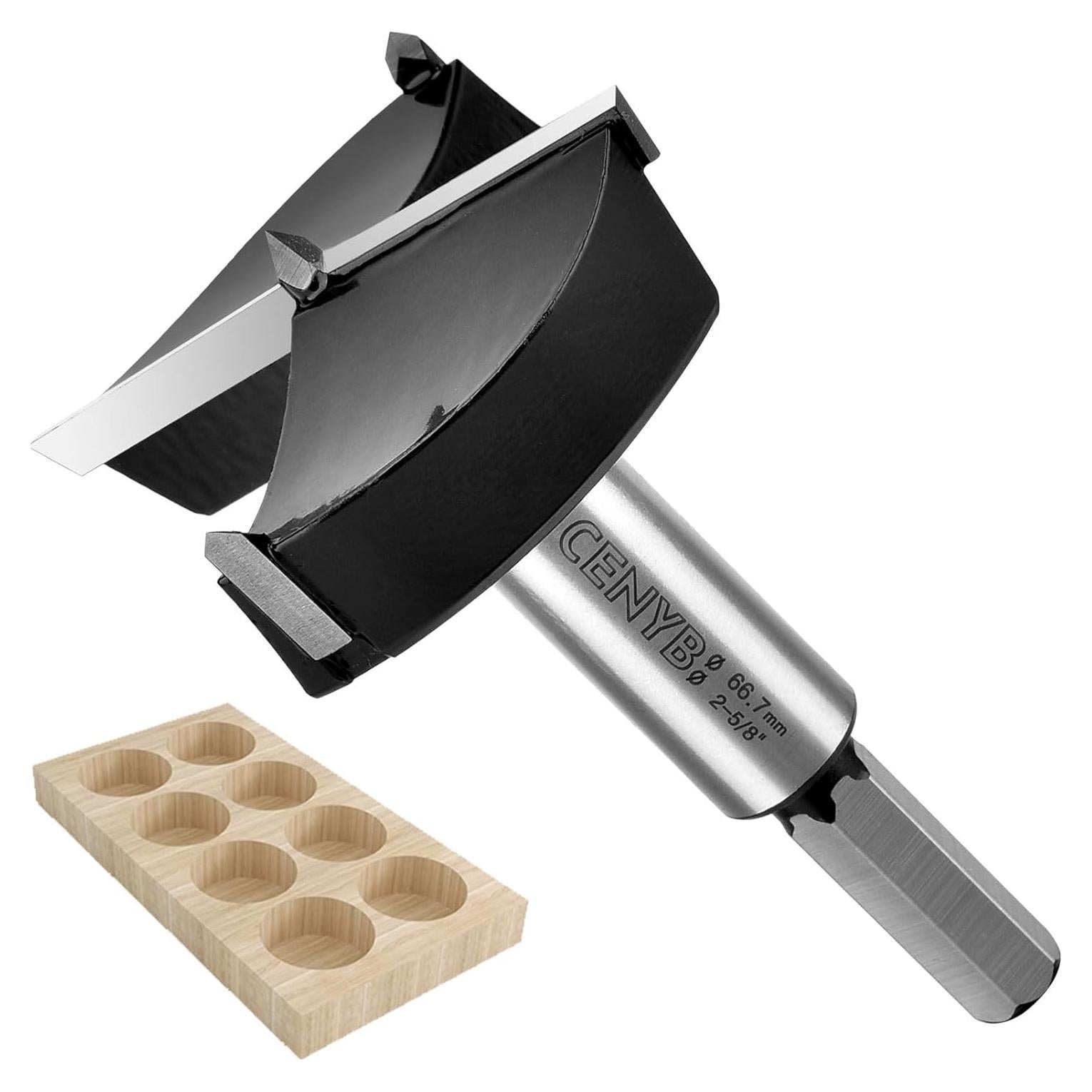 Broca Forstner 66.7mm CENYB Carburo YG8 2.0mm Grosor