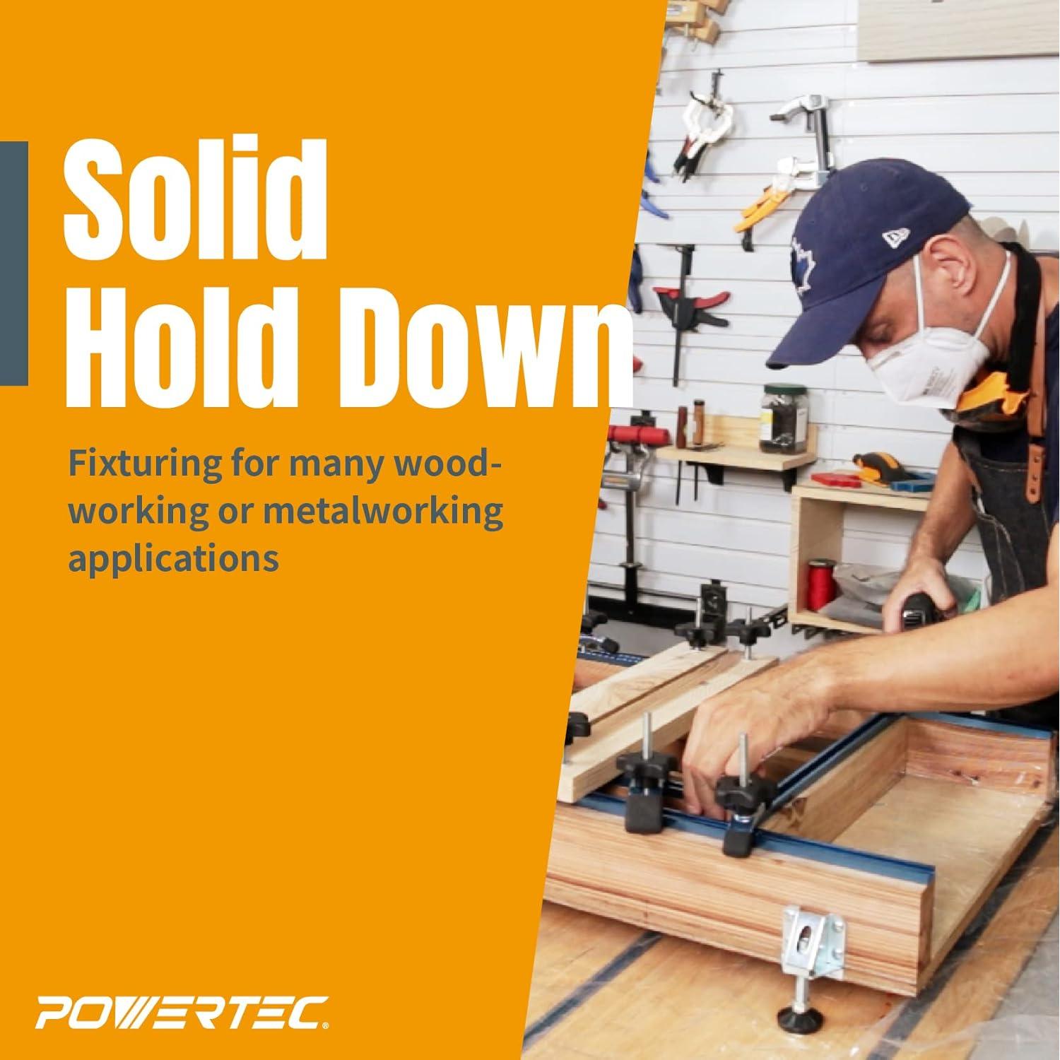 Mini Abrazadera de Sujeción POWERTEC 71082 Aluminio 9,21 cm