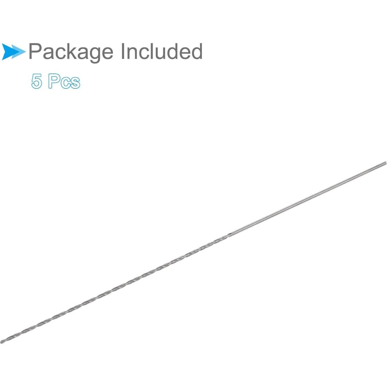 Broca de Tornillo CoCud 1mm x 120mm Acero Alta Velocidad 5 Pzas